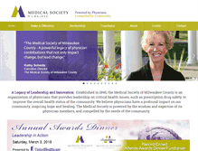 Tablet Screenshot of medicalsocietymilwaukee.org